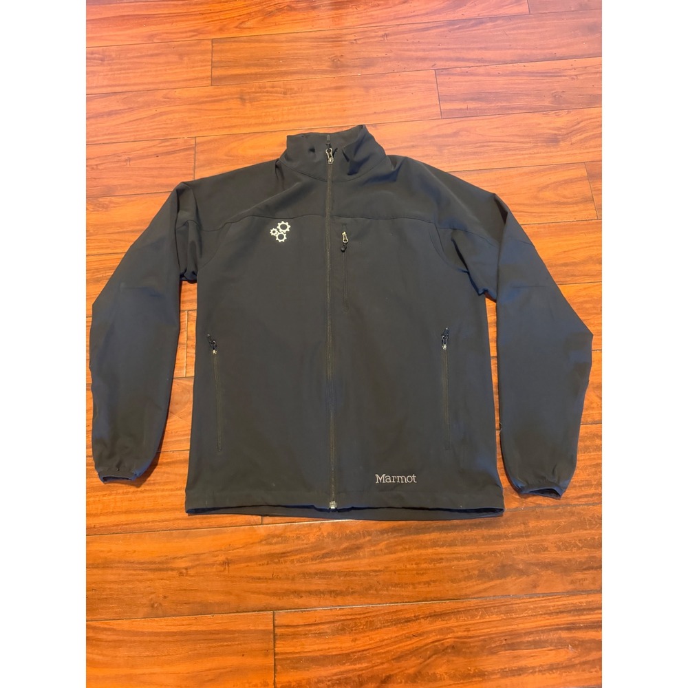 Marmot M3 Softshell Jacket Mens Medium Black Full Zip Breathable Outdoor Coat